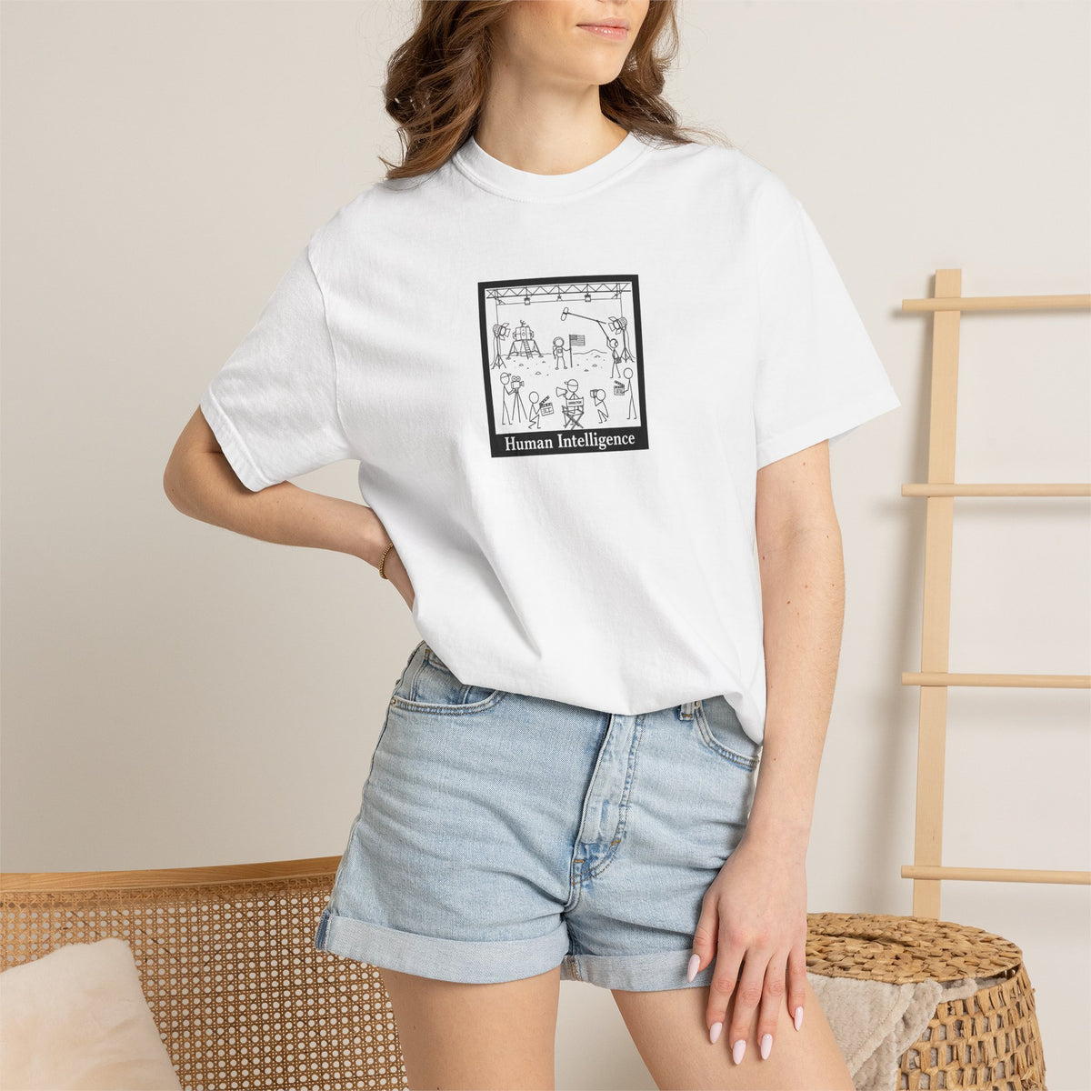 Minimalist Sketch Tee — 'Humans Into Regenerations' Graphic T-Shirt
