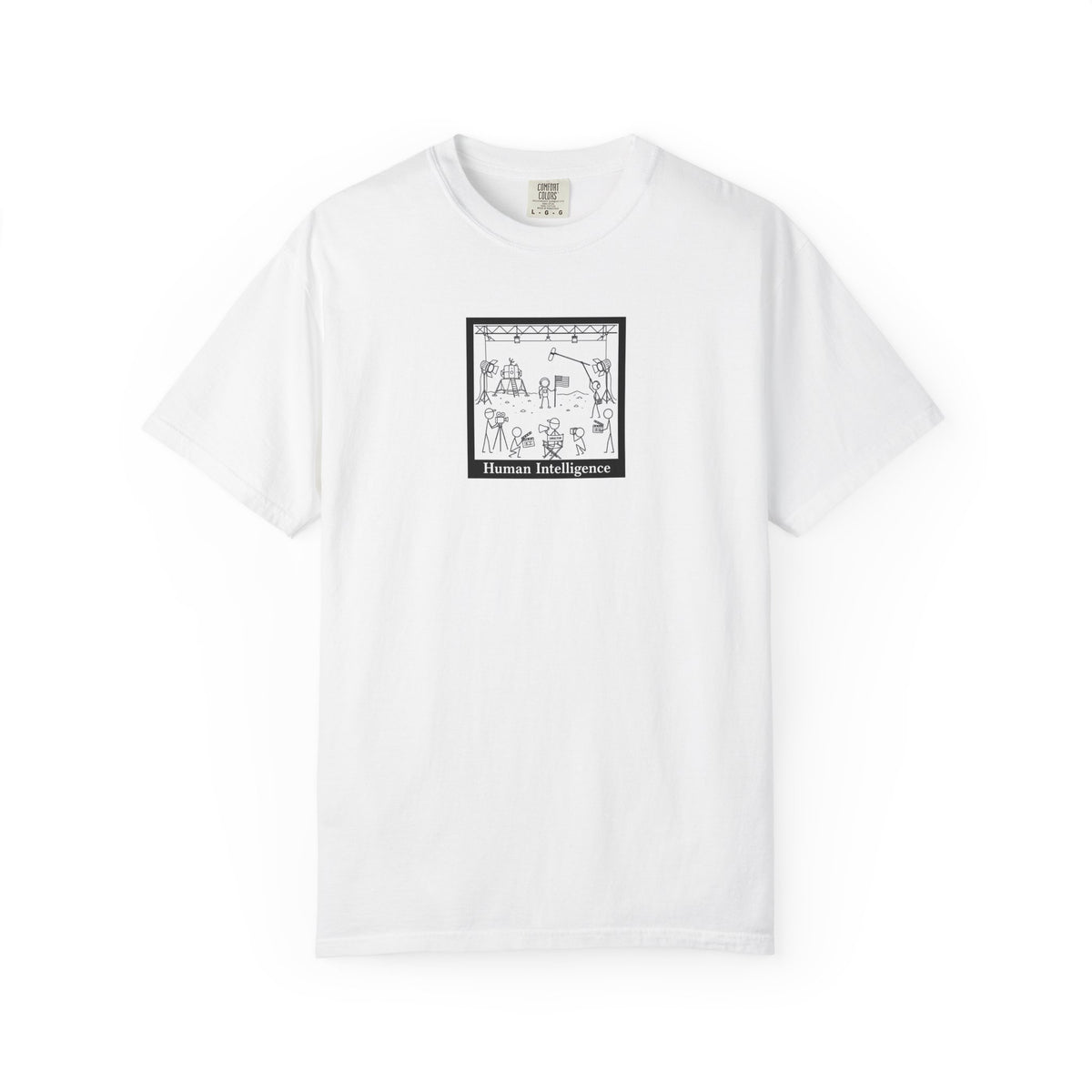Minimalist Sketch Tee — 'Humans Into Regenerations' Graphic T-Shirt