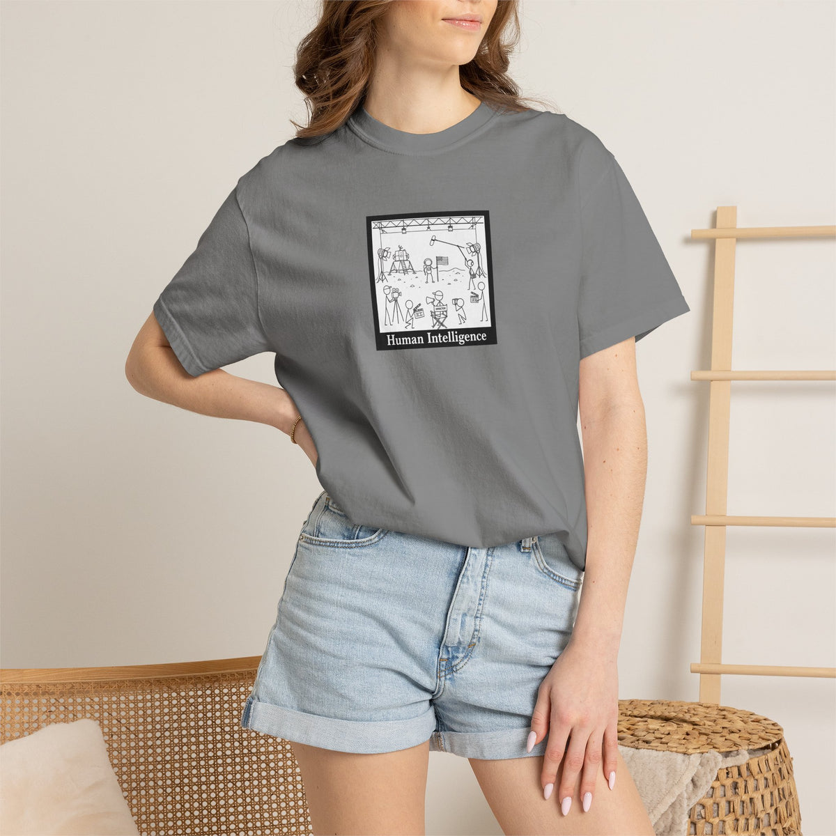 Minimalist Sketch Tee — 'Humans Into Regenerations' Graphic T-Shirt